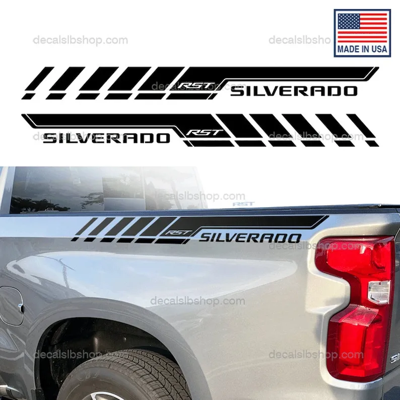 Silverado RST Stripes Bedsides Decals Fits Chevy Chevrolet Truck Stickers Vinyl X2
Silverado RST Stripes Bedsides Decals Fits Chevy Chevrolet Truck Stickers Vinyl X2