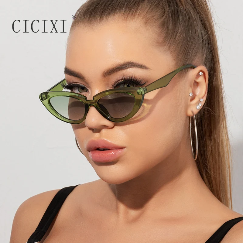 CICIXI Ins Popular Fashion Cat Eye Women Sunglasses Retro Jelly Green Shades UV400 Men Trending Oval Gradient Sun Glasses
CICIXI Ins Popular Fashion Cat Eye Women Sunglasses Retro Jelly Green Shades UV400 Men Trending Oval Gradient Sun Glasses