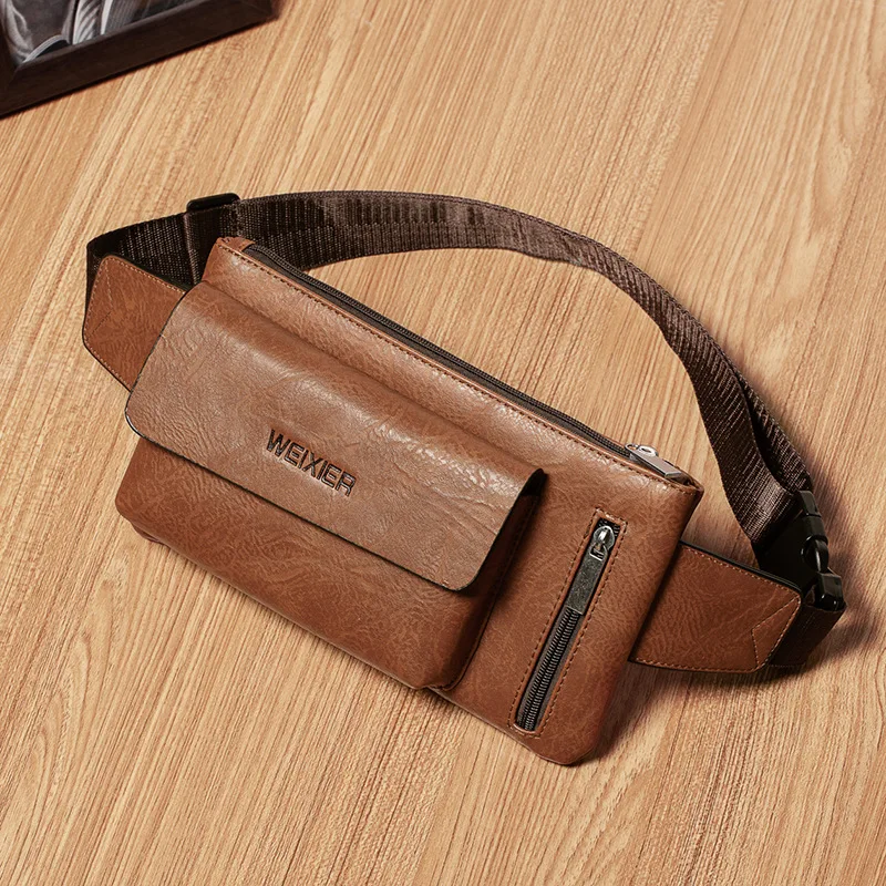 Waist Bag for Men Waist Packs Pu Leather Vintage Black Brown Casual Crossbody Men's Chest Pack Waterproof Phone Pouch
Waist Bag for Men Waist Packs Pu Leather Vintage Black Brown Casual Crossbody Men's Chest Pack Waterproof Phone Pouch