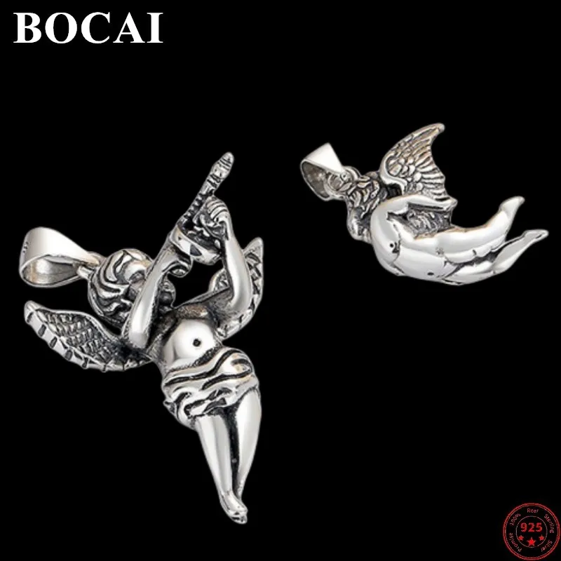 BOCAI S925 Sterling Silver Pendants 2023 New Fashion Cupid's Angel of Creativity Solid Argentum Amulet Jewelry for Women Men
BOCAI S925 Sterling Silver Pendants 2023 New Fashion Cupid's Angel of Creativity Solid Argentum Amulet Jewelry for Women Men