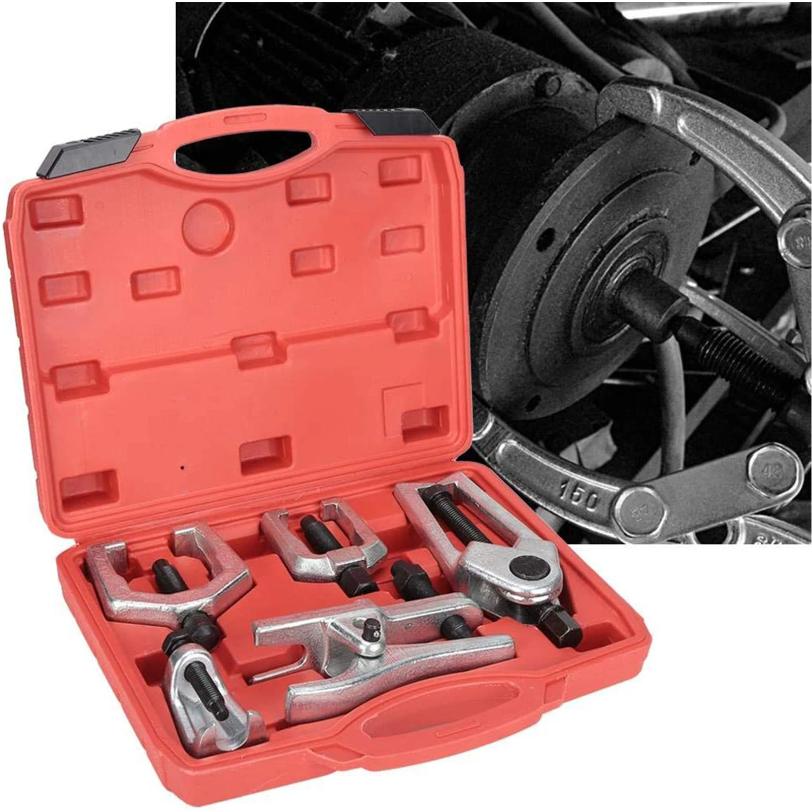 Samger 5Pcs Ball Joint Separator Arm Puller Remover Ball Extractor Puller Ball Joint Separator Tie Rod Remover Pitman Arm Puller
Samger 5Pcs Ball Joint Separator Arm Puller Remover Ball Extractor Puller Ball Joint Separator Tie Rod Remover Pitman Arm Puller