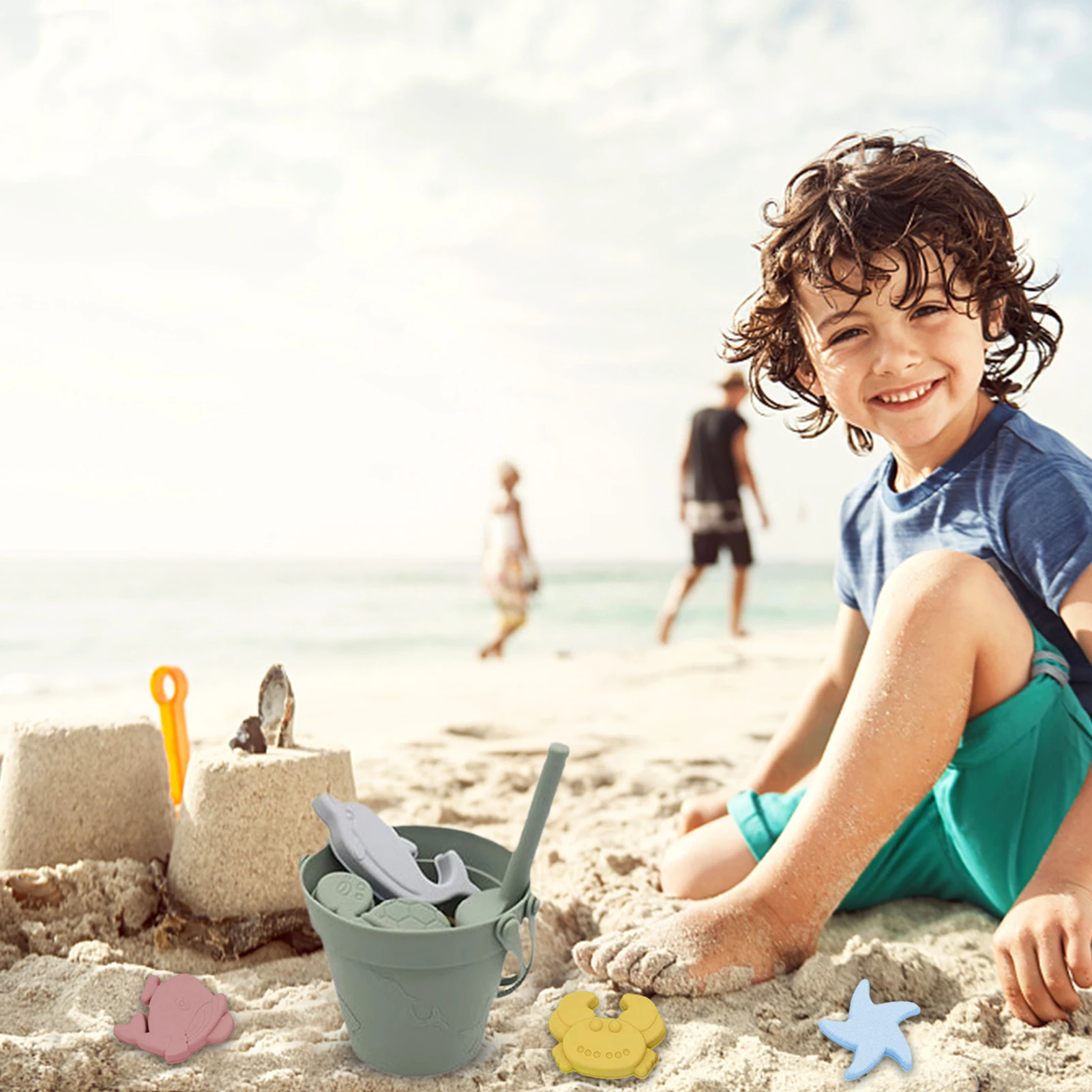Silicone Beach Toys8-pcs Beach Toys And Sand Toys Set Soft Silicone Sandbox Set Beach Game Toy For Children Beach Play Sand
Silicone Beach Toys8-pcs Beach Toys And Sand Toys Set Soft Silicone Sandbox Set Beach Game Toy For Children Beach Play Sand