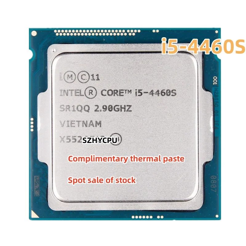 

Used Intel Core i5-4460S i5 4460S 2.9GHz Quad-Core 6M 65W LGA 1150 CPU Processor Complimentary thermal paste Spot sale of stock