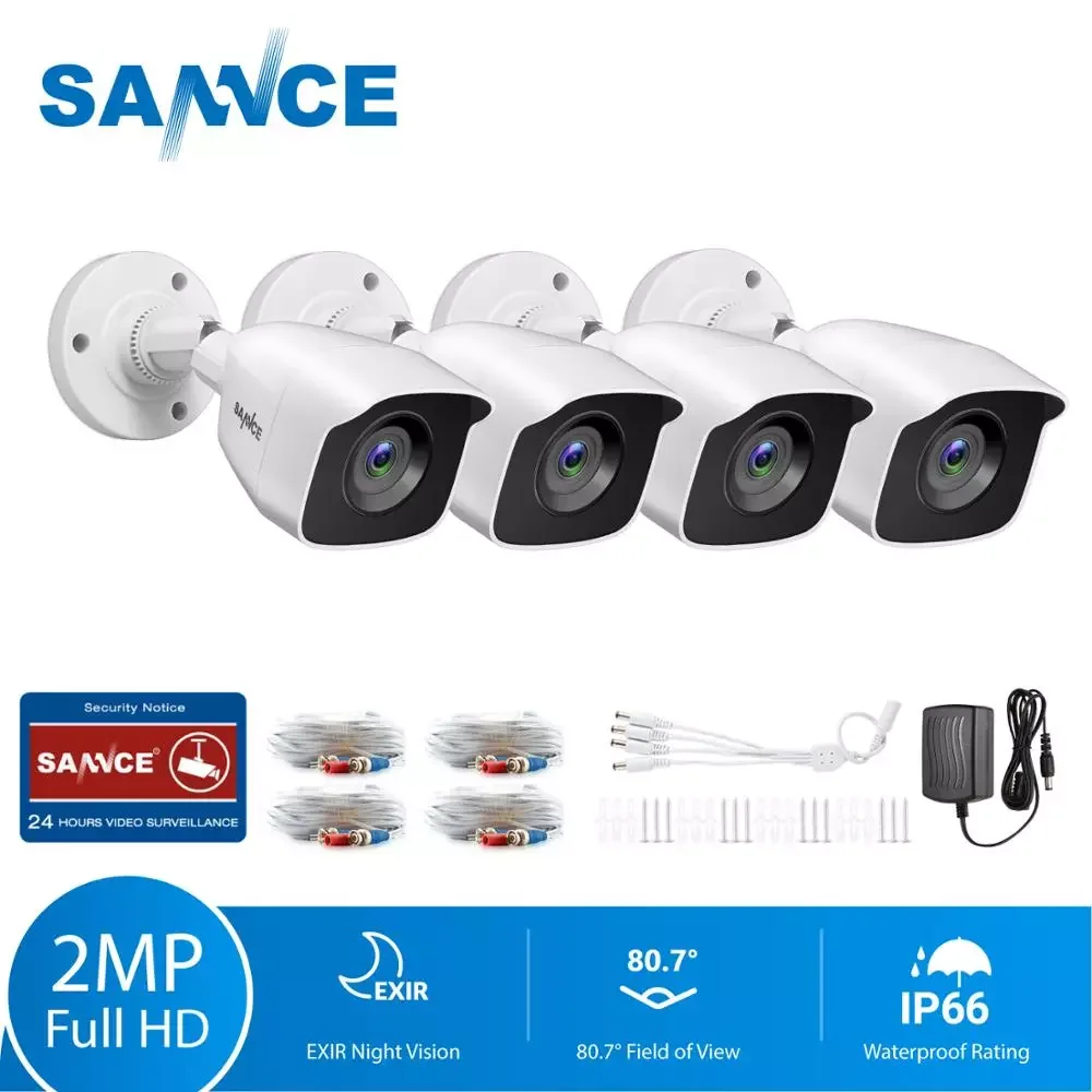 NEW2023 2MP 1080P Security Surveillance System Camera IR-Cut Night Vision Audio Recording Waterproof Housing Camera Kit White
NEW2023 2MP 1080P Security Surveillance System Camera IR-Cut Night Vision Audio Recording Waterproof Housing Camera Kit White