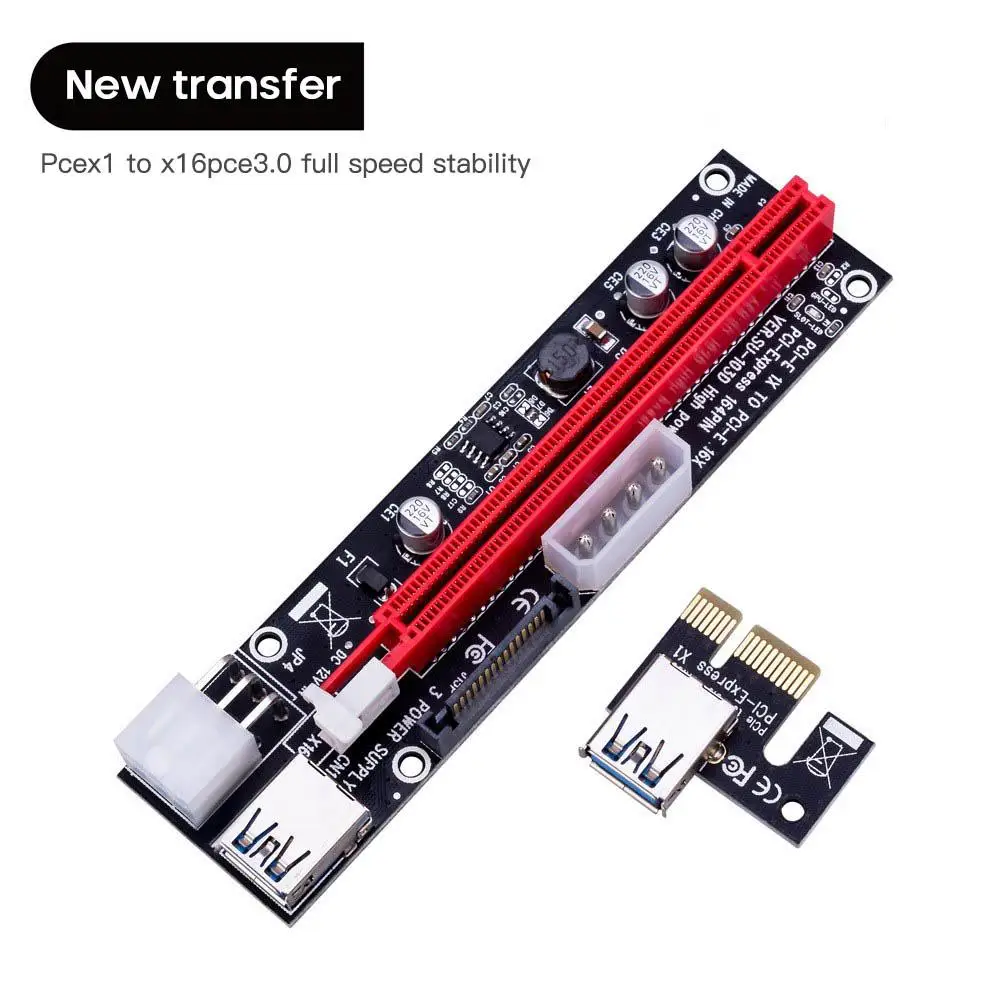 Ver009S PCI-E GPU Extender Adapter Usb 3.0 Pci-E Riser Sata 15Pin To 6 Pin Power Cable PCI Express 1X To 16X Extension Cable
Ver009S PCI-E GPU Extender Adapter Usb 3.0 Pci-E Riser Sata 15Pin To 6 Pin Power Cable PCI Express 1X To 16X Extension Cable