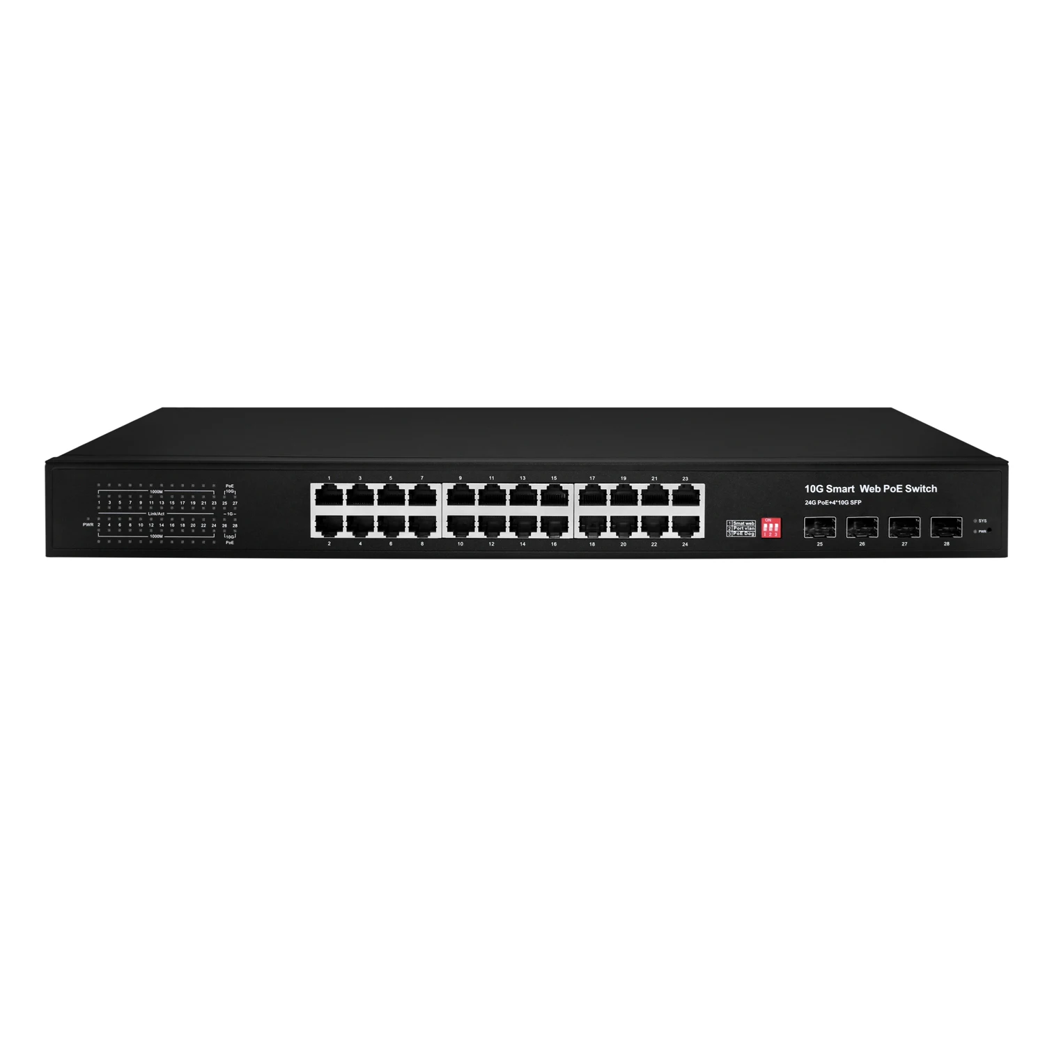 Коммутатор Ethernet 10Gb 4*10G SFP + порты из оптического волокна и 24 порта 10/100/1000 Мбит/с
Коммутатор Ethernet 10Gb 4*10G SFP + порты из оптического волокна и 24 порта 10/100/1000 Мбит/с