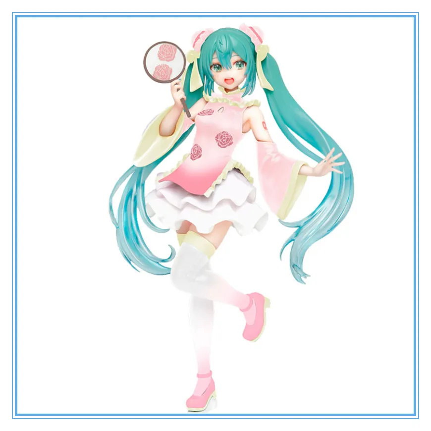 In Stock 18.5Cm Hatsune Miku White Powder Cheongsam Static Doll Collectible Japan Anime Model Toys Interior Decoration Girl Gift
In Stock 18.5Cm Hatsune Miku White Powder Cheongsam Static Doll Collectible Japan Anime Model Toys Interior Decoration Girl Gift