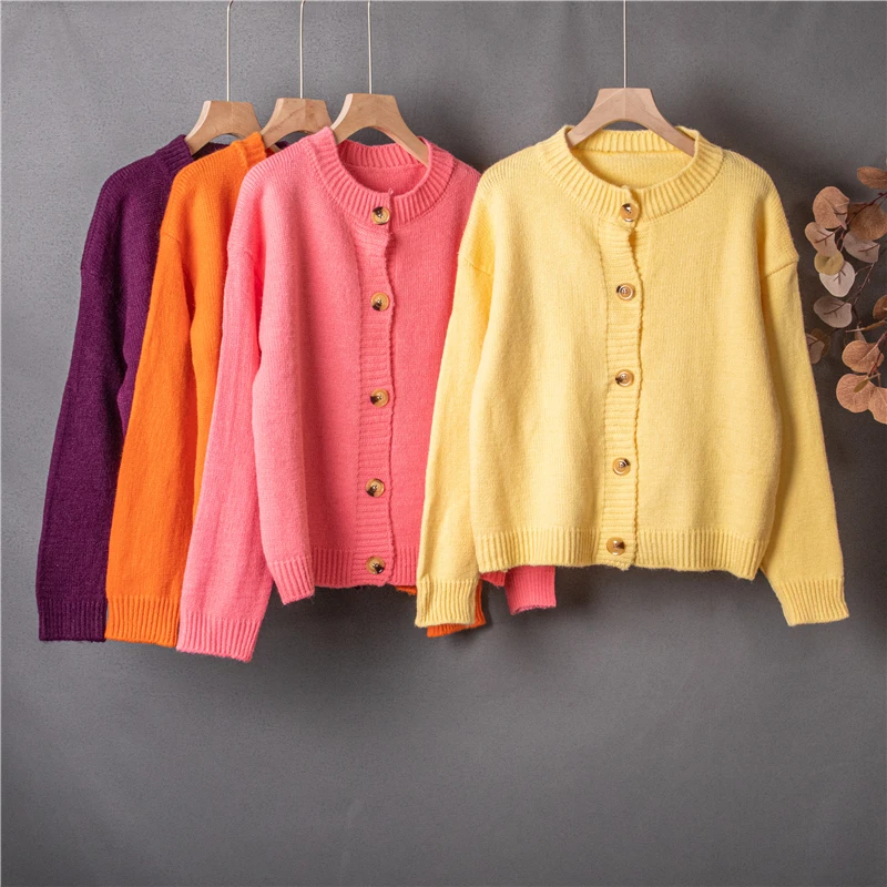 JMPRS Simple Women Cardigan Sweater Casual O Neck Loose Chic Spring Knitted Coats Fashion Button Up Korean Female Solid Jumper
JMPRS Simple Women Cardigan Sweater Casual O Neck Loose Chic Spring Knitted Coats Fashion Button Up Korean Female Solid Jumper