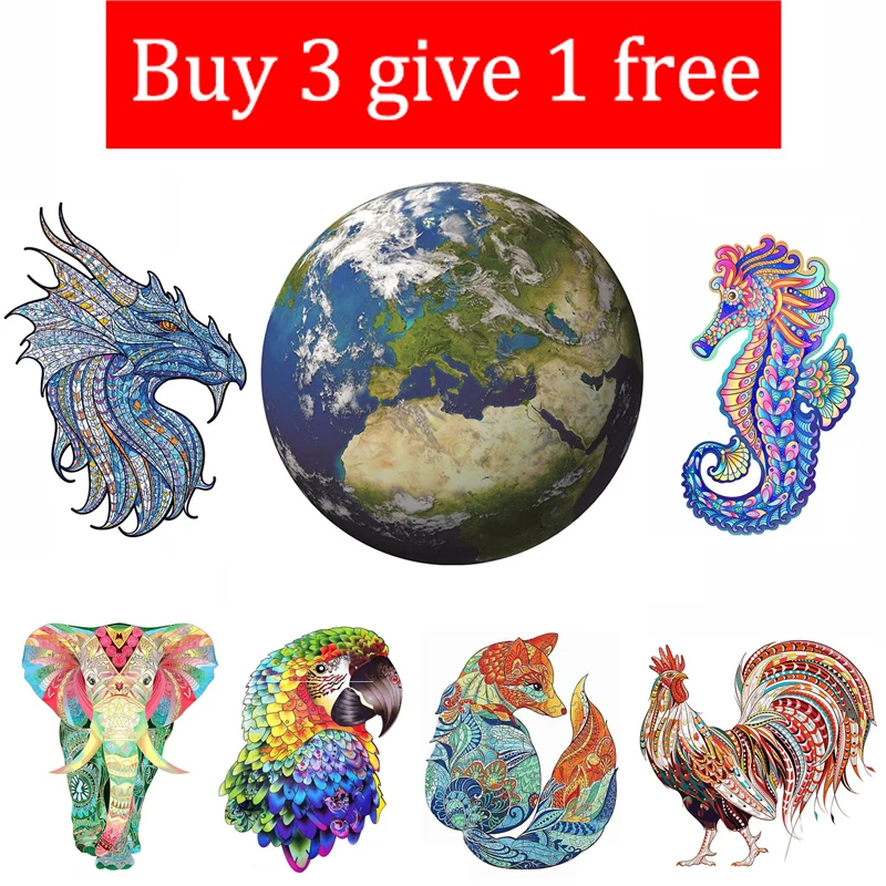 New 3D Animal Jigsaw Puzzles Wood Puzzle Toy DIY Crafts Educational Board Game for Adult Kids Toy Children Christmas Gifts
New 3D Animal Jigsaw Puzzles Wood Puzzle Toy DIY Crafts Educational Board Game for Adult Kids Toy Children Christmas Gifts