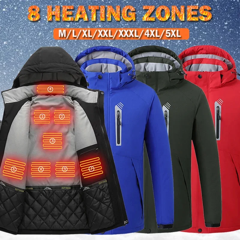 Smart Heating Clothing Lightweight Waterproof M-5XL 8 Places Heating 3 Temperature Settings Machine Washable Heated Jacket
Smart Heating Clothing Lightweight Waterproof M-5XL 8 Places Heating 3 Temperature Settings Machine Washable Heated Jacket