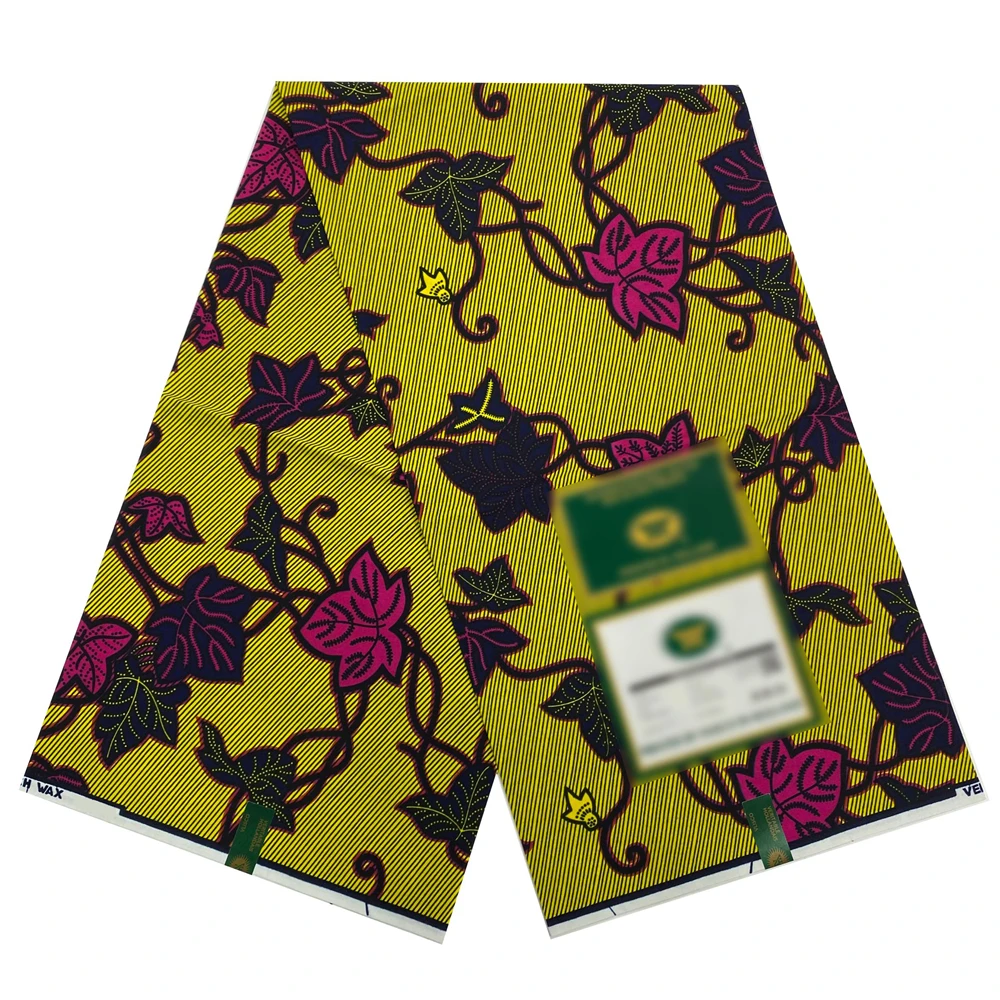 100% Cotton African Wax Fabric Veritable Wax Nigerian Ankara Block Prints Batik Fabric Dutch Pagne 6yards For Sewing VL-07
100% Cotton African Wax Fabric Veritable Wax Nigerian Ankara Block Prints Batik Fabric Dutch Pagne 6yards For Sewing VL-07