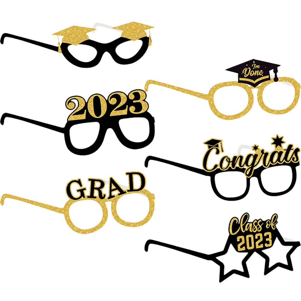 6 Pcs Funny Eyeglasses 2023 Party Eyeglasses 2023 Graduation Spectacles Paper Glasses Graduation Party Decors
6 Pcs Funny Eyeglasses 2023 Party Eyeglasses 2023 Graduation Spectacles Paper Glasses Graduation Party Decors