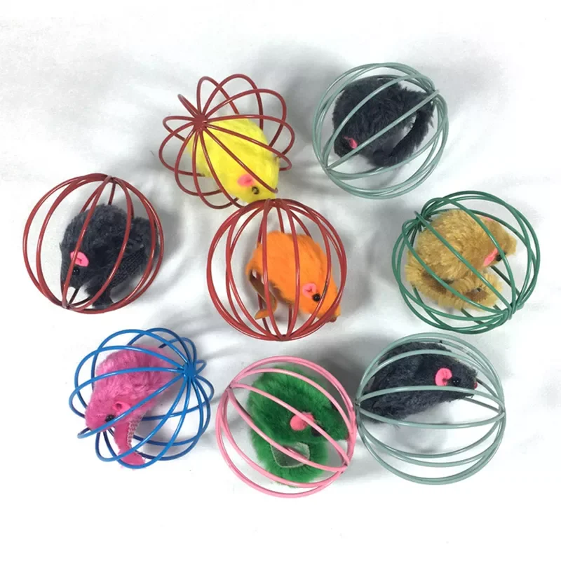 Multiple colour Sphere Caged rats Rolling wire cage Plush mouse ball Funny cat toy Cat supplies Cat catches the ball Puzzle
Multiple colour Sphere Caged rats Rolling wire cage Plush mouse ball Funny cat toy Cat supplies Cat catches the ball Puzzle