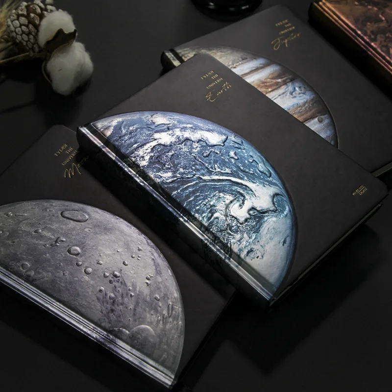 

Creative Universe Starry Planet Hand Ledger Creative AR Effect Notebook Diary Full Color Page Illustration Hand Ledger