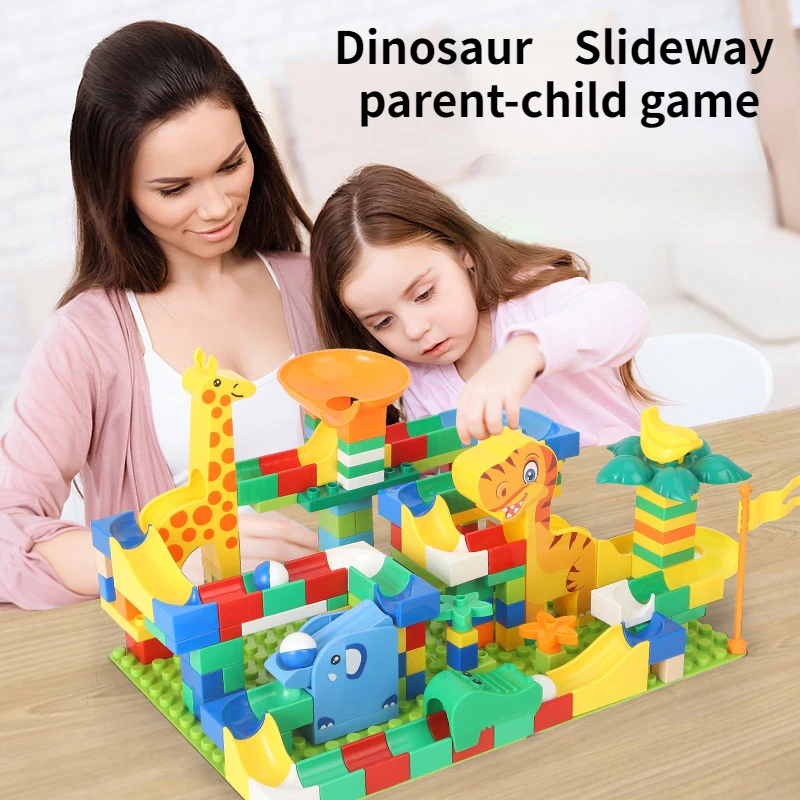 DIY Children's Building Block Assembly Toys Large Animal Park Dinosaur Changeable Ball Slide Block Gift Puzzle Parent-child Game
DIY Children's Building Block Assembly Toys Large Animal Park Dinosaur Changeable Ball Slide Block Gift Puzzle Parent-child Game