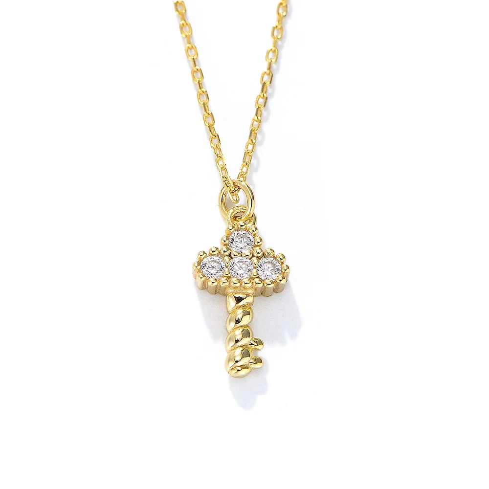S925 Sterling Silver Key Diamond Custom Necklace Female Minority Design Sense Collarbone Chain Ins Style Selling Channel Jewelry
S925 Sterling Silver Key Diamond Custom Necklace Female Minority Design Sense Collarbone Chain Ins Style Selling Channel Jewelry