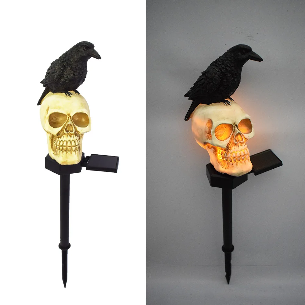 Waterproof Landscape Holiday Solar Light Halloween Decoration Solar Lamps Resin Crow Skeleton Solar Light Outdoor Garden Decor
Waterproof Landscape Holiday Solar Light Halloween Decoration Solar Lamps Resin Crow Skeleton Solar Light Outdoor Garden Decor
