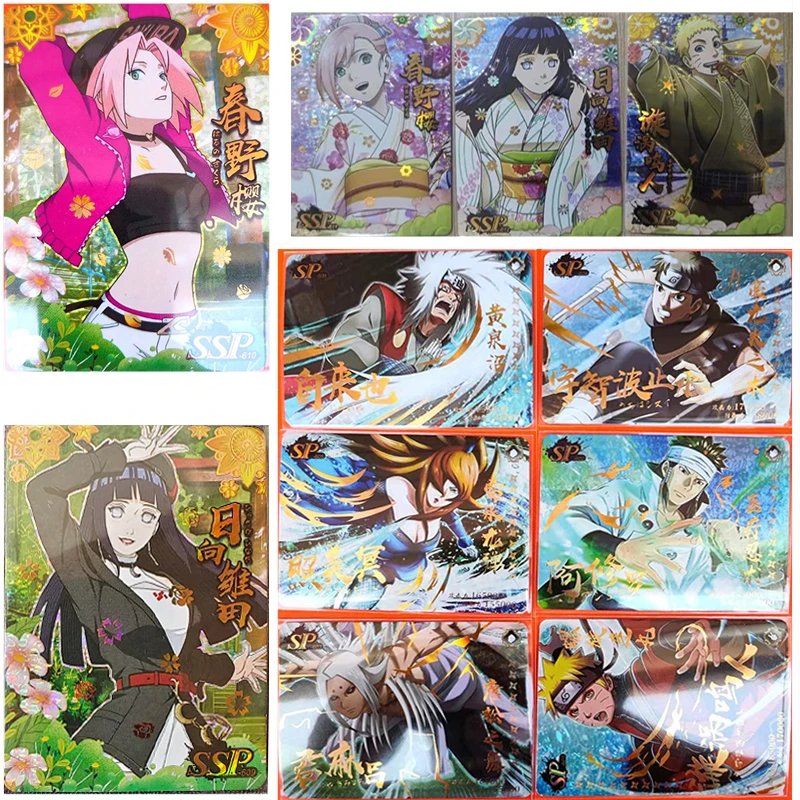 

Последняя Коллекция персонажей аниме Наруто, Sp, Ssp, искусственные дзумаки, Наруто, Харуно, Сакура, коллекционные карточки для игр, детские игрушки, подарок