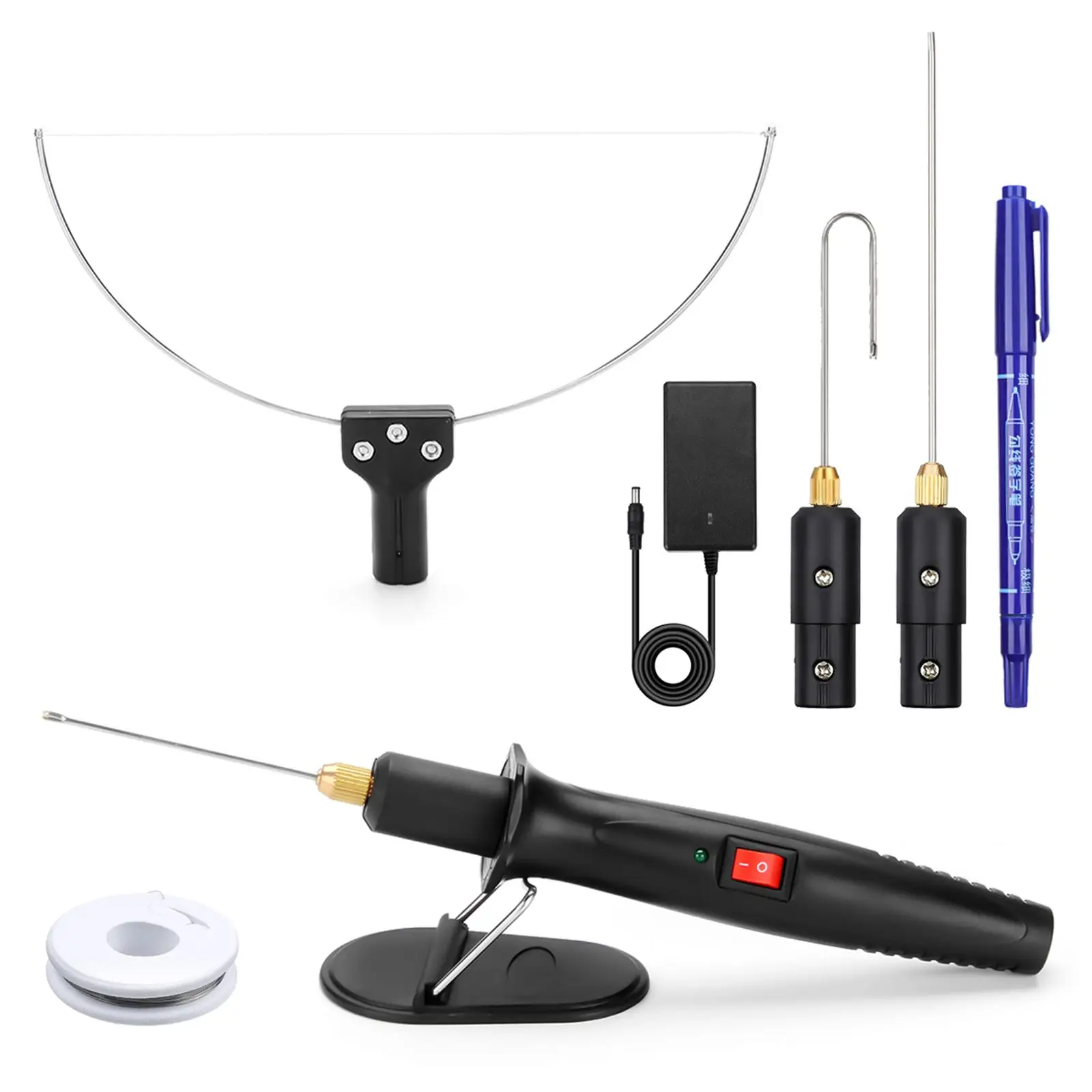 9 PCS 18W Electric Styrofoam Cutter Pen DIY Handle Foam Electric Cutting Machine Kit Foam Cutting Hot Heating Wire AC 220V
9 PCS 18W Electric Styrofoam Cutter Pen DIY Handle Foam Electric Cutting Machine Kit Foam Cutting Hot Heating Wire AC 220V