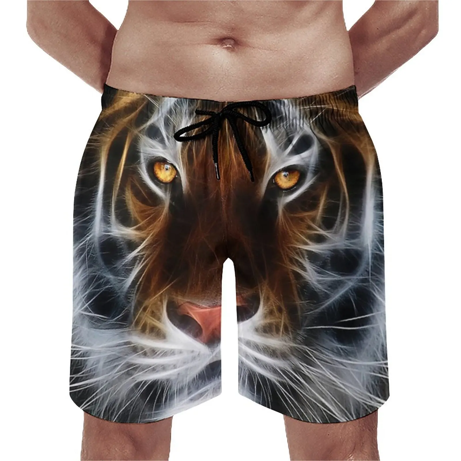 Cool Tiger Print Board Shorts Summer Abstract Animal Art Casual Beach Shorts Men's Sportswear Quick Dry Pattern Swim Trunks
Cool Tiger Print Board Shorts Summer Abstract Animal Art Casual Beach Shorts Men's Sportswear Quick Dry Pattern Swim Trunks
