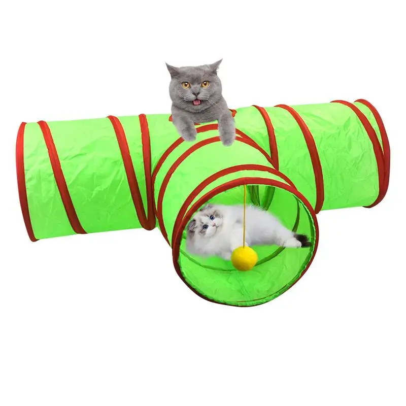 Cat Tunnel Toy T Shape Play Tunnel Tube For Cats Wear-resistant Foldable Cats Toys In Christmas Color For Living Room Bedroom
Cat Tunnel Toy T Shape Play Tunnel Tube For Cats Wear-resistant Foldable Cats Toys In Christmas Color For Living Room Bedroom