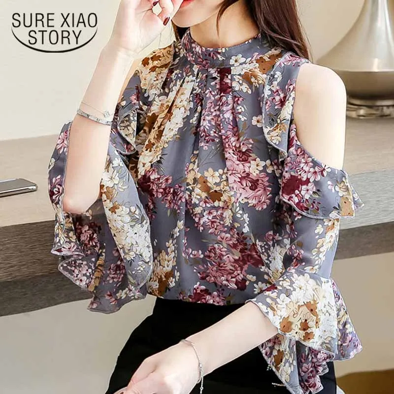Fashion Floral Print Chiffon Women Blouse Butterfly Sleeve Women Shirts O-neck Women Clothing Elegant Off Shoulder Tops 5388 50
Fashion Floral Print Chiffon Women Blouse Butterfly Sleeve Women Shirts O-neck Women Clothing Elegant Off Shoulder Tops 5388 50