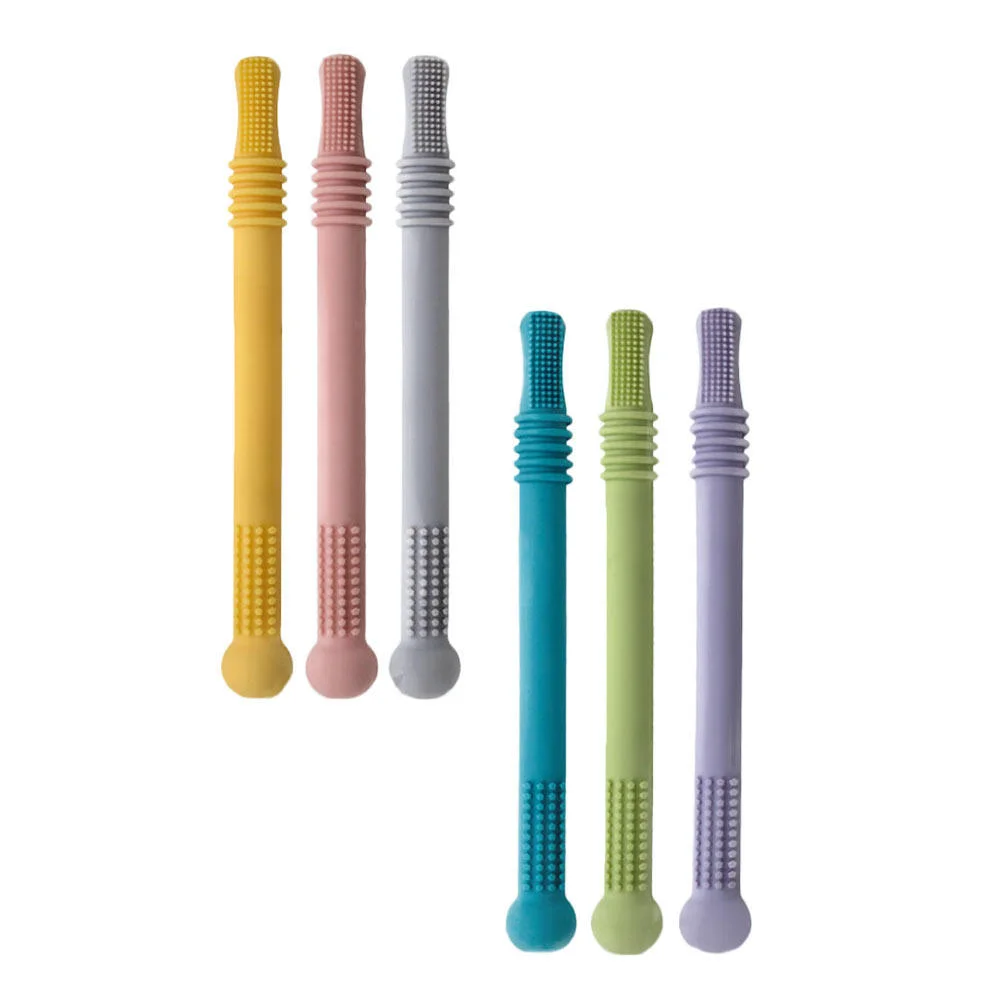 6 Pcs Children's Teething Stick Teether Molar Sticks Plaything Toddlers Toys Hollow Newborn Silica Gel Straw Tubes Chew Kids
6 Pcs Children's Teething Stick Teether Molar Sticks Plaything Toddlers Toys Hollow Newborn Silica Gel Straw Tubes Chew Kids