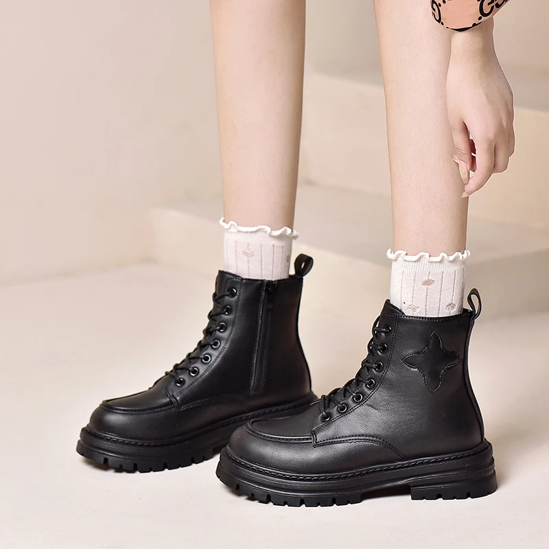 Модная женская обувь, осень 2023, женские ботинки, новые современные ботильоны, повседневные женские туфли-лодочки на платформе, универсальная Корейская обувь
Модная женская обувь, осень 2023, женские ботинки, новые современные ботильоны, повседневные женские туфли-лодочки на платформе, универсальная Корейская обувь