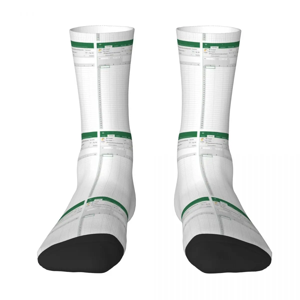 

Excel Spreadsheet Socks Harajuku High Quality Stockings All Season Long Socks Accessories for Man's Woman's Christmas Gifts