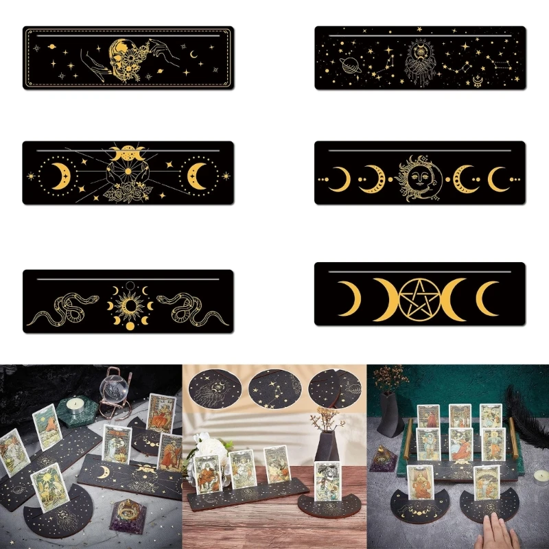 Y1UC Moon Phases Tarot Altar Stand Holder Witch Divinations Tarot Cards Display Base
Y1UC Moon Phases Tarot Altar Stand Holder Witch Divinations Tarot Cards Display Base