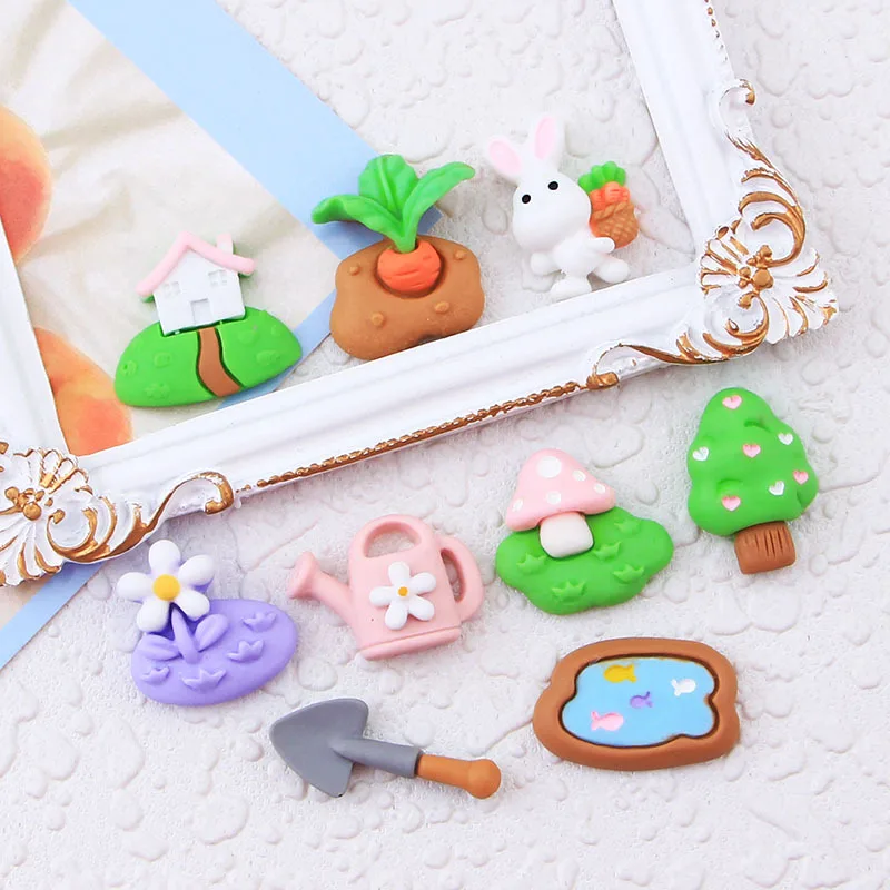 100PCS Kawaii Resin Countryside Rabbit Series FlatbacK For Hair Bow DIY Scrapbooking Dollhouse Decor Accessory
100PCS Kawaii Resin Countryside Rabbit Series FlatbacK For Hair Bow DIY Scrapbooking Dollhouse Decor Accessory
