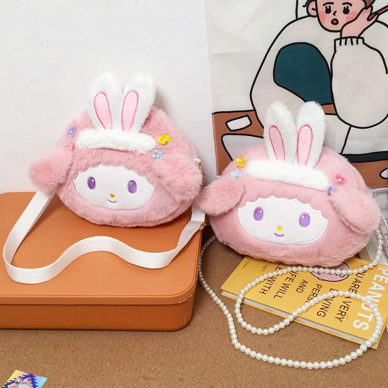 Sanrio Plush Bags Cartoons Anime My Melody Shoulder Bag Cute Plushie Backpack Kawaii's Girls' Dress Matching Toy For Girls
Sanrio Plush Bags Cartoons Anime My Melody Shoulder Bag Cute Plushie Backpack Kawaii's Girls' Dress Matching Toy For Girls