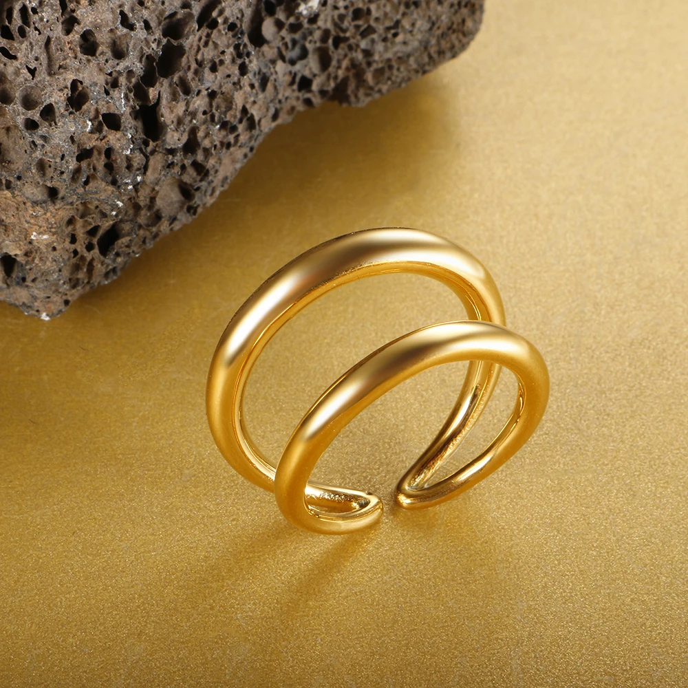Stainless Steel Gold Color Women Ring Minimalist Women's Ring Female Jewelry Accessories
Stainless Steel Gold Color Women Ring Minimalist Women's Ring Female Jewelry Accessories