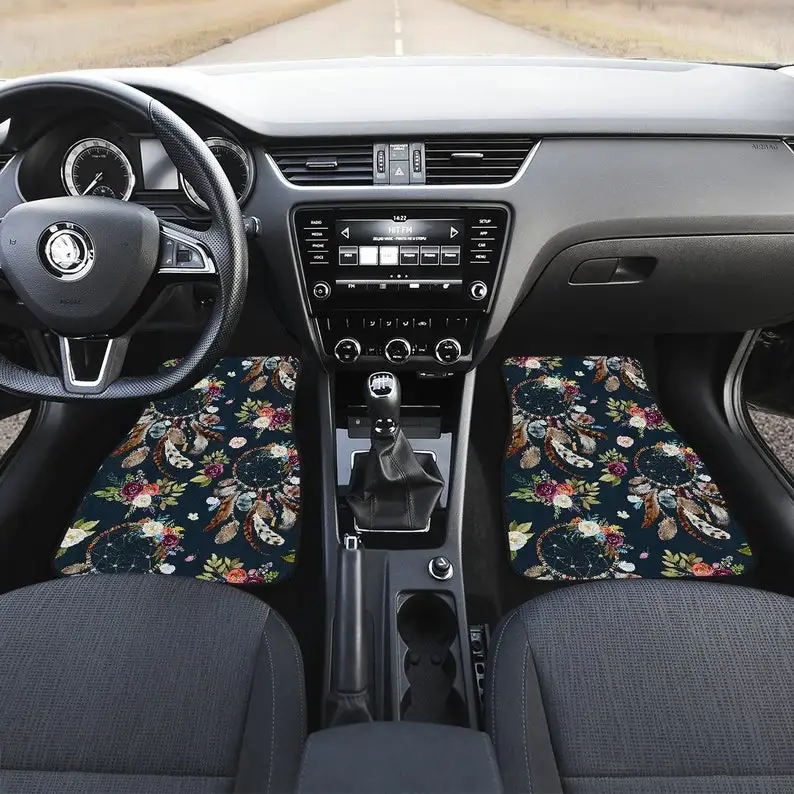 Dream Catchers Spiritual Floral Flowers Car Floor Mats Set, Front and Back Floor Mats for Car, Car Accessories
Dream Catchers Spiritual Floral Flowers Car Floor Mats Set, Front and Back Floor Mats for Car, Car Accessories