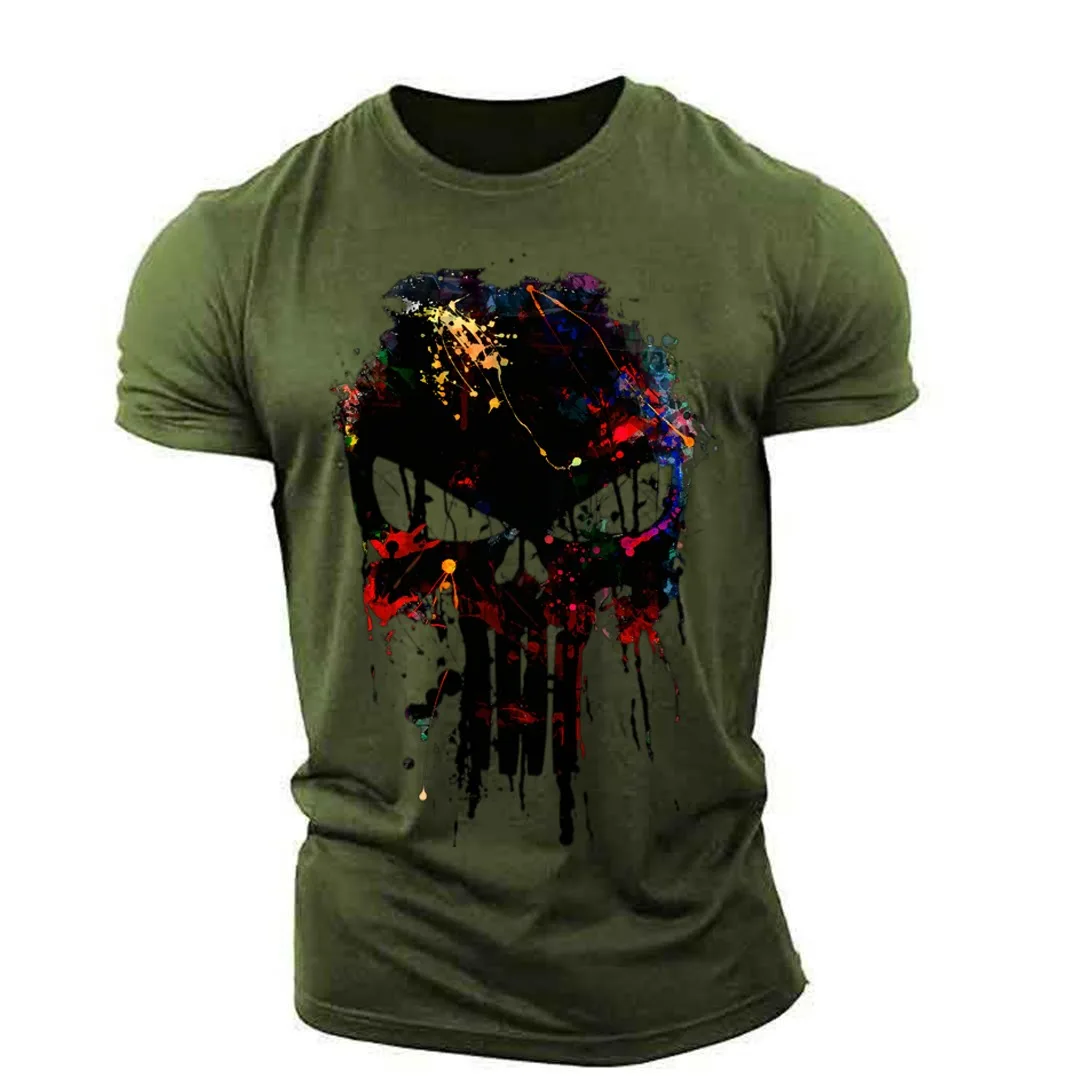 Retro men's T-shirt, 3D printed loose oversized clothing, street, Sparta, sports short sleeves, hip-hop
Retro men's T-shirt, 3D printed loose oversized clothing, street, Sparta, sports short sleeves, hip-hop