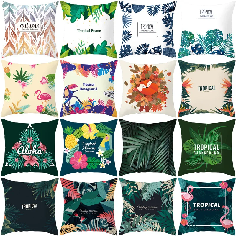Decorative Pillowcases Tropical Green Plants Throw Pillow Cover Flower Pillow Case Home Decor Living Room Decoration Boho Decor
Decorative Pillowcases Tropical Green Plants Throw Pillow Cover Flower Pillow Case Home Decor Living Room Decoration Boho Decor