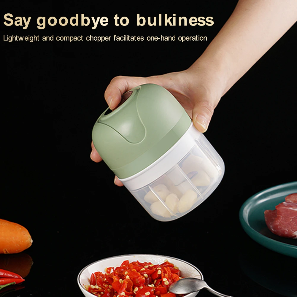 Electric Mini Garlic Chopper Wireless Food Processor USB Rechargeable 100ml/250ml Cup for Garlic Pepper Chili Spice Kitchen Tool
Electric Mini Garlic Chopper Wireless Food Processor USB Rechargeable 100ml/250ml Cup for Garlic Pepper Chili Spice Kitchen Tool