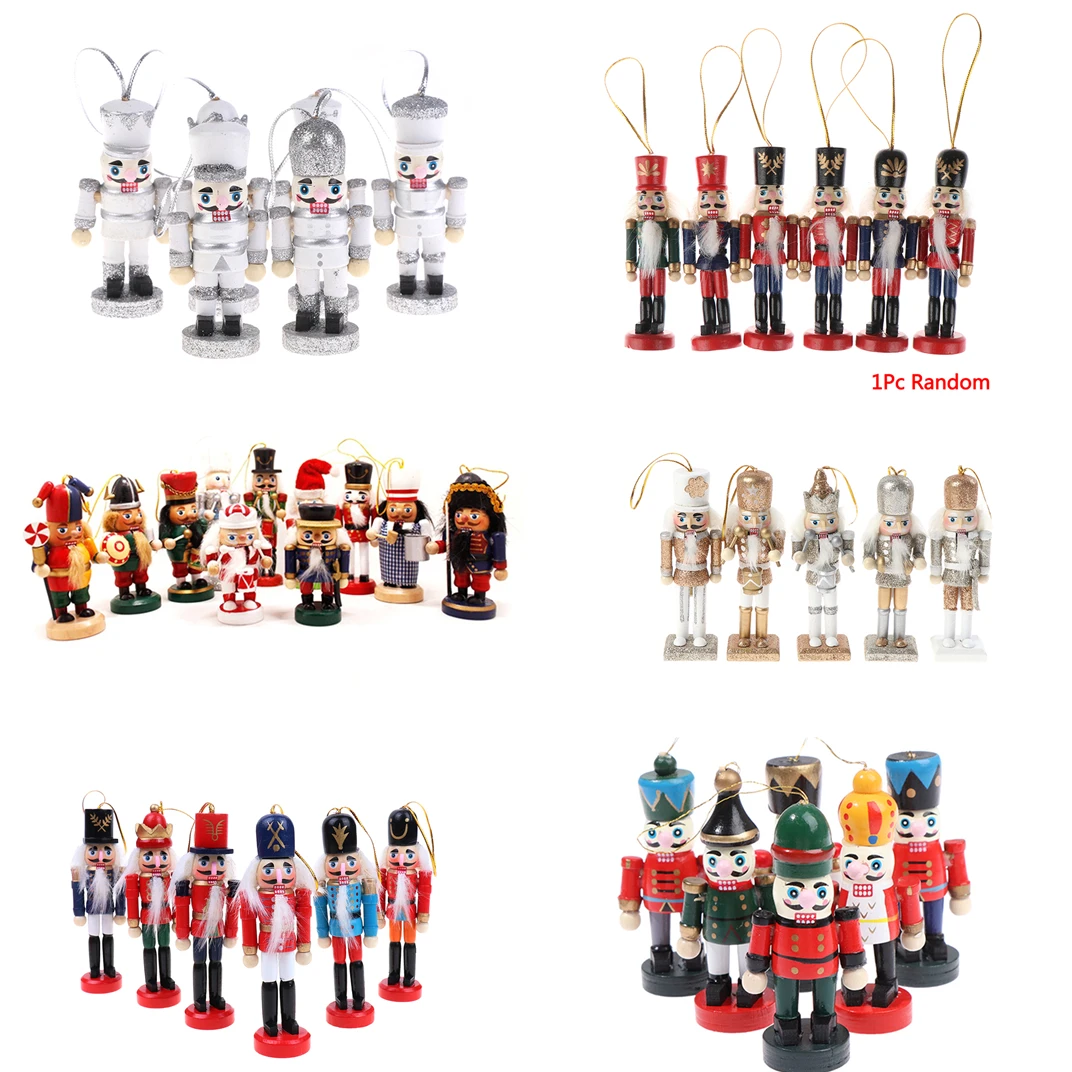 1pc 6/8/10/12cm New Year Decor Kids Doll Wooden Nutcracker Soldier Merry Christmas Decoration Pendants Ornaments
1pc 6/8/10/12cm New Year Decor Kids Doll Wooden Nutcracker Soldier Merry Christmas Decoration Pendants Ornaments