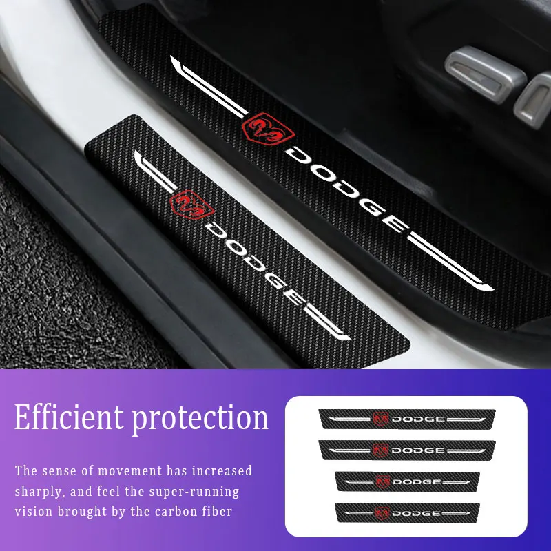 4.Carbon Fiber Sill Protector Stickers Scuff Plate For Dodge Logo Auto Anti Scratch Stickers Car Threshold Strip Accessories
4.Carbon Fiber Sill Protector Stickers Scuff Plate For Dodge Logo Auto Anti Scratch Stickers Car Threshold Strip Accessories