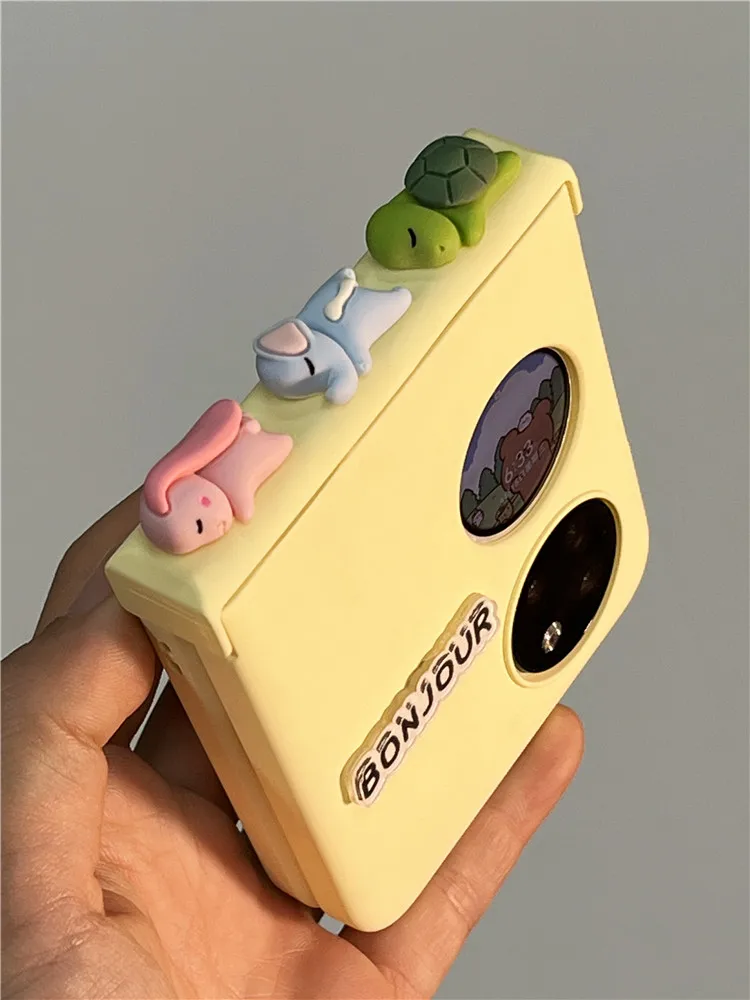 For Huawei P50 Pocket Case Three Cute Animals with Phone Holder Portable Cover for P50Pocket Huawei Funda Para Ins Cute Etui
For Huawei P50 Pocket Case Three Cute Animals with Phone Holder Portable Cover for P50Pocket Huawei Funda Para Ins Cute Etui