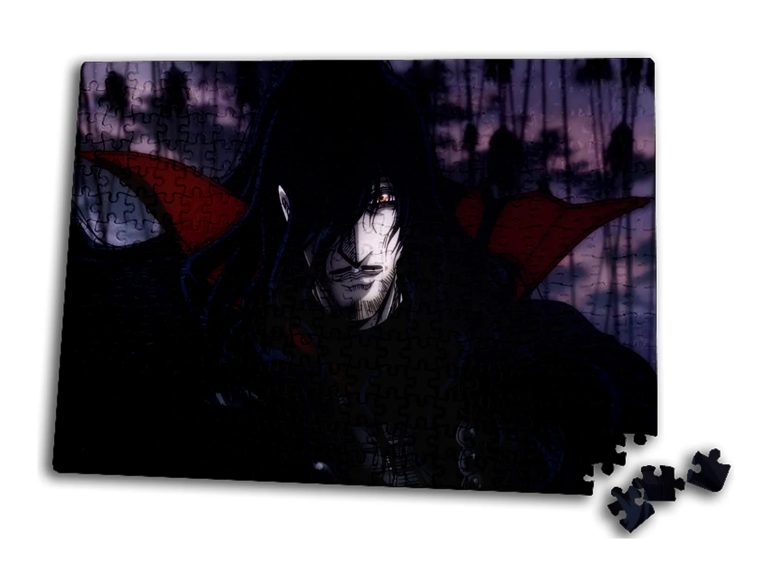 Фото Головоломка MERCHANDMANIA на 300 кусочков "Алукард Вампир Дракула Демон Кровь" для детей на стол.