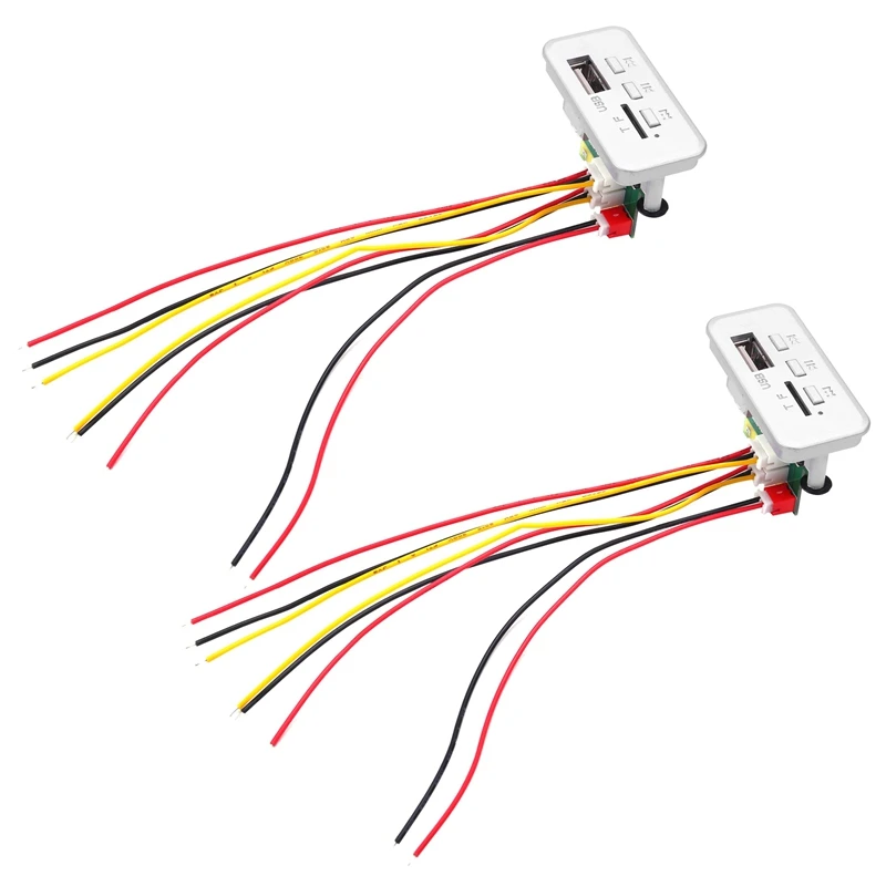2X Bluetooth 5.0 Amplifier V5.0 Music Player DIY MP3 Player Module 12V Car FM Radio Module Support TF USB U Disk Audio
2X Bluetooth 5.0 Amplifier V5.0 Music Player DIY MP3 Player Module 12V Car FM Radio Module Support TF USB U Disk Audio