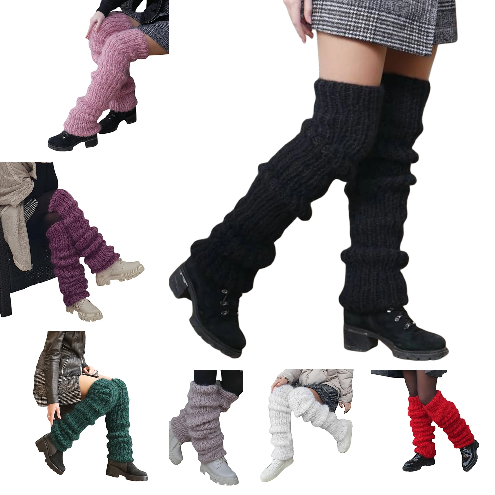 Women's Knee High Leg Warmer Sock Ladies Knitted Warm Foot Cover Fashion Lolita Kawaii Punk Knit Long Winter Socks Boot Cuffs
Women's Knee High Leg Warmer Sock Ladies Knitted Warm Foot Cover Fashion Lolita Kawaii Punk Knit Long Winter Socks Boot Cuffs