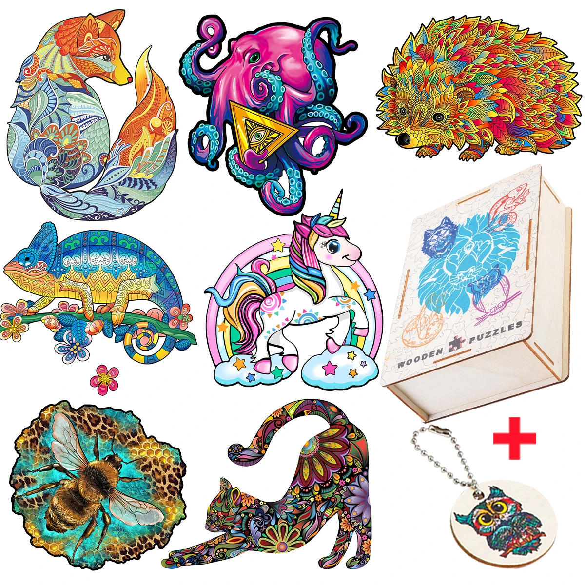 Interesting Wooden Jigsaw Puzzles For Adults Kids Brightly Colored Animal Puzzles Fox Octopus Educational Toys Festival Gifts
Interesting Wooden Jigsaw Puzzles For Adults Kids Brightly Colored Animal Puzzles Fox Octopus Educational Toys Festival Gifts