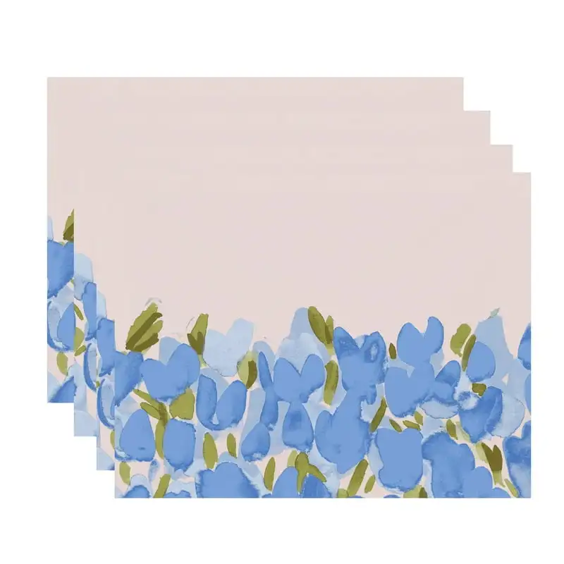Blossom Garden 18x14 inch Blue Floral Print Placemat (Set of Four) Absorbent mat kitchen Dish drying mat Tapetes individuales pa
Blossom Garden 18x14 inch Blue Floral Print Placemat (Set of Four) Absorbent mat kitchen Dish drying mat Tapetes individuales pa