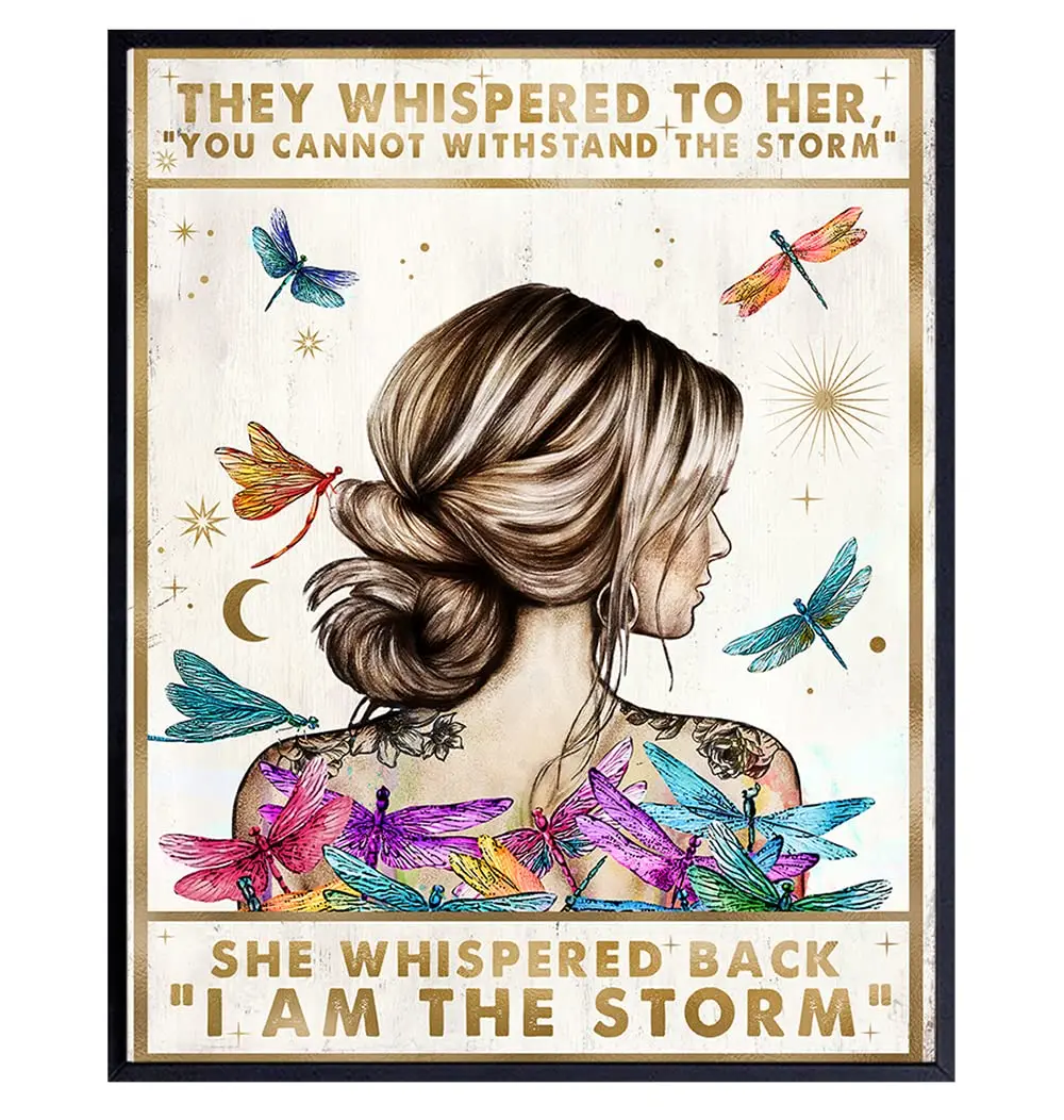 Inspirational Positive Quotes Wall Decor - She Whispered Back I Am The Storm - Hippie Boho Wall Art - Motivational Poster
Inspirational Positive Quotes Wall Decor - She Whispered Back I Am The Storm - Hippie Boho Wall Art - Motivational Poster