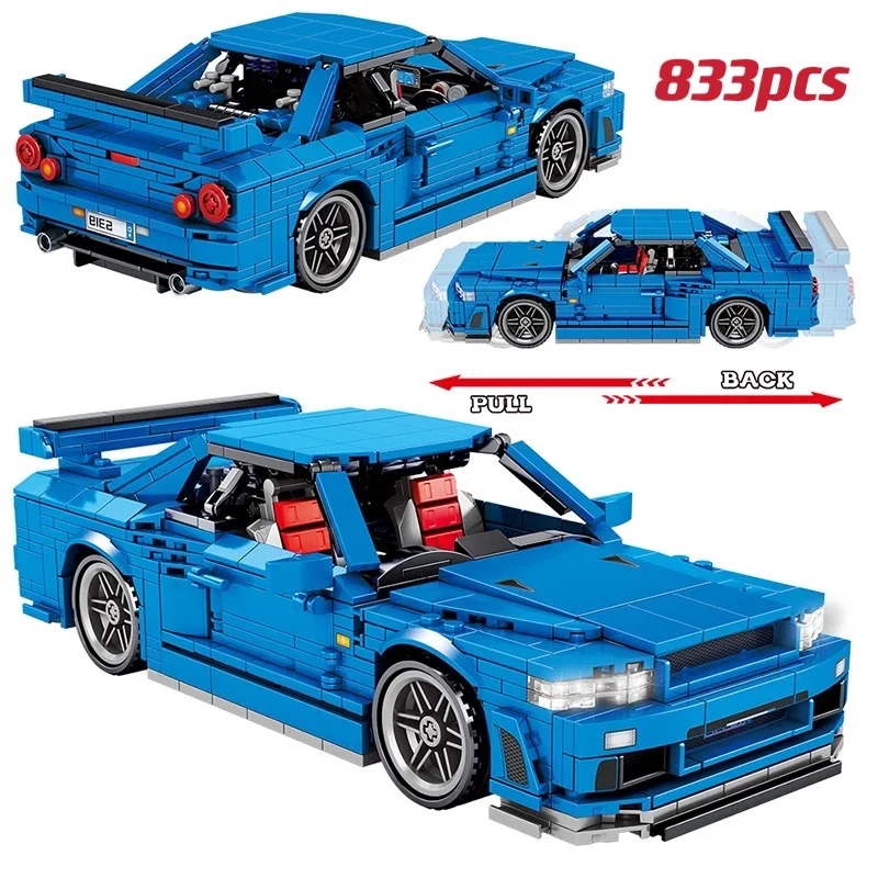 833PCS MOC City technical Pull Back Vehicle Supercar Building Blocks Speed Racer Racing Sports Car Bricks Toys For Kids Boys 
833PCS MOC City technical Pull Back Vehicle Supercar Building Blocks Speed Racer Racing Sports Car Bricks Toys For Kids Boys