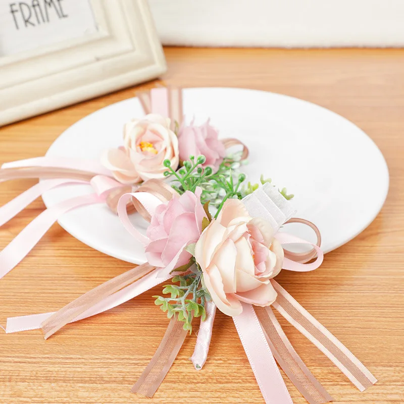 2PCS Wedding Bridesmaid Wrist Flower Pink Wedding Pearl Wrist Flower Korean Wrist Bracelet
2PCS Wedding Bridesmaid Wrist Flower Pink Wedding Pearl Wrist Flower Korean Wrist Bracelet