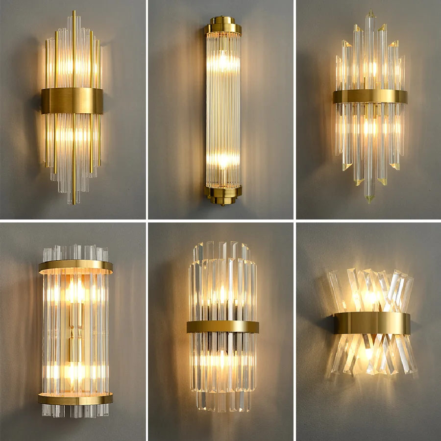 ModernLED Copper Crystal Wall Lamp Golden Decor Aisle LED Light Stair Sconce For Living Room Bedroom Corridor Porch Wall Lamp
ModernLED Copper Crystal Wall Lamp Golden Decor Aisle LED Light Stair Sconce For Living Room Bedroom Corridor Porch Wall Lamp