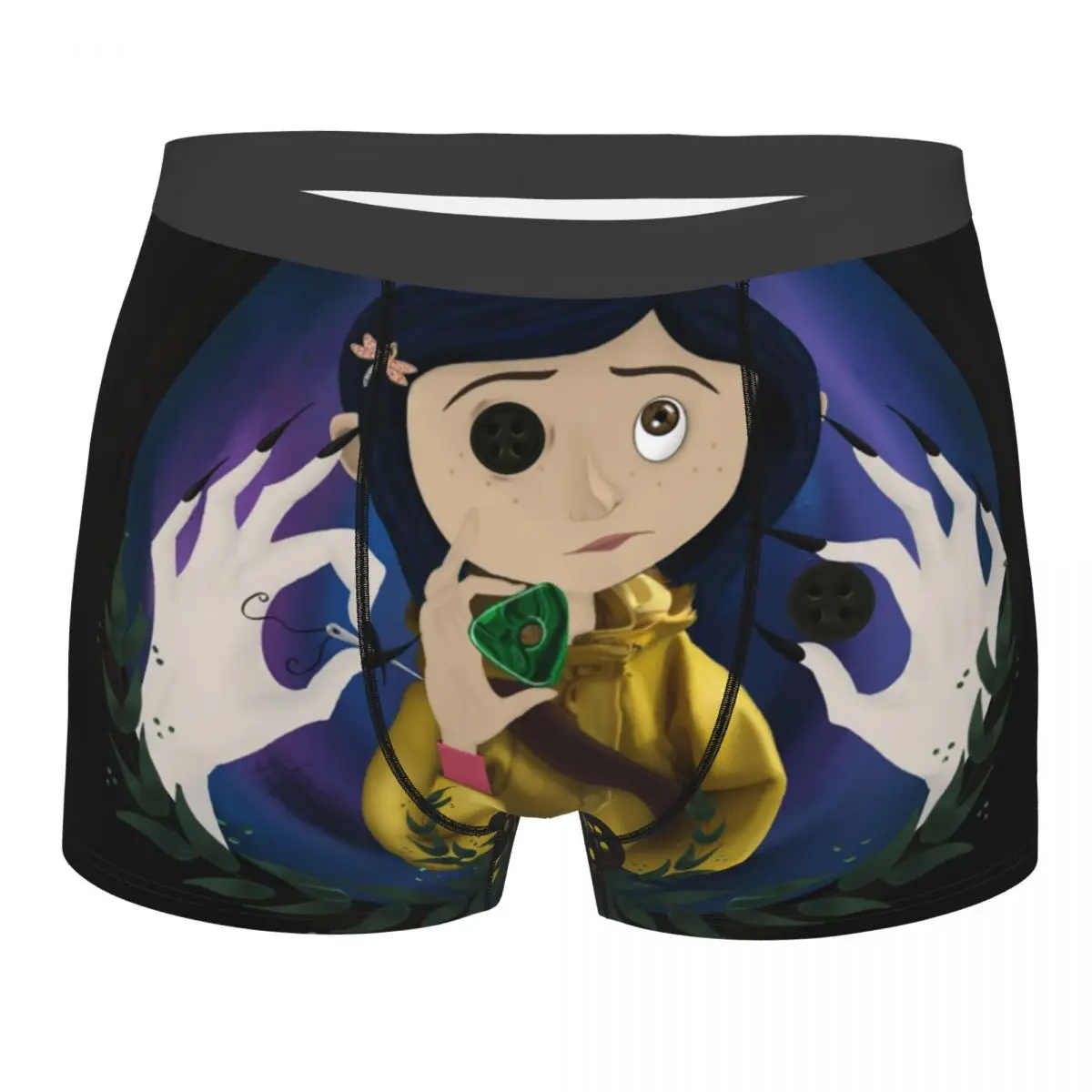 Нижнее белье с пуговицами под заказ, Мужские дышащие трусы-боксеры Coraline
Нижнее белье с пуговицами под заказ, Мужские дышащие трусы-боксеры Coraline